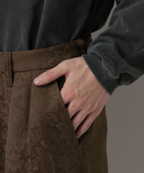 RAGEBLUE(レイジブルー)の「Damascene Jacquard easy Slacks/ダマスク柄ジャガードイージーパンツ【セットアップ対応】(スラックス・メンズ・その他19/キャメル・LARGE/MEDIUM)」の12枚目の写真