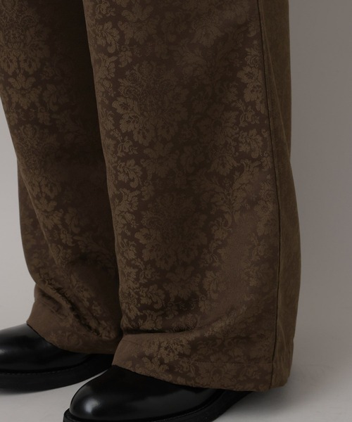RAGEBLUE(レイジブルー)の「Damascene Jacquard easy Slacks/ダマスク柄ジャガードイージーパンツ【セットアップ対応】(スラックス・メンズ・その他19/キャメル・LARGE/MEDIUM)」の13枚目の写真