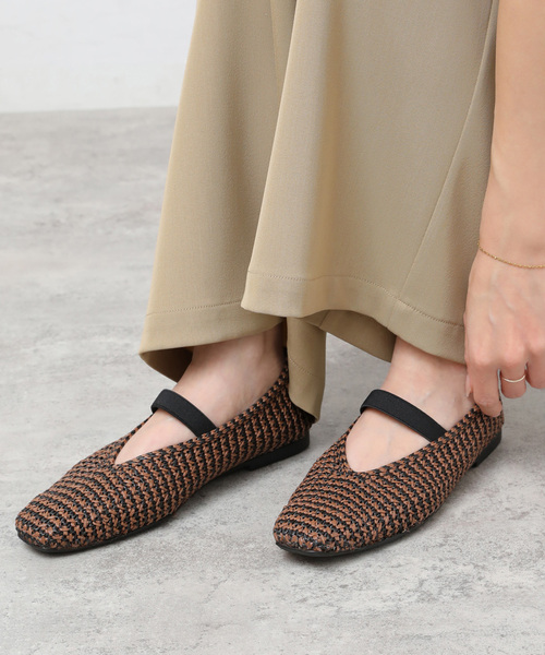 JOURNAL STANDARD relume（ジャーナルスタンダード　レリューム）の「［26SS新作］RELUME メッシュスクエアパンプス（パンプス・レディース・ブラック/ブラウン系その他・24cm/23.5cm/23cm/24.5cm）」の7枚目の写真