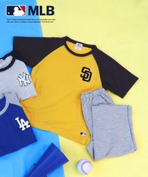 MLB（メジャーリーグベースボール）の「《MLB》 汗をかいてもさらっと気持ちいい キッズ 半袖 メッシュ 7分丈パンツ パジャマ ルームウェア（ルームウェア/パジャマ）」
