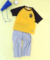 MLB（メジャーリーグベースボール）の「《MLB》 キッズ 半袖 7分丈パンツ パジャマ ルームウェア（ルームウェア/パジャマ）」