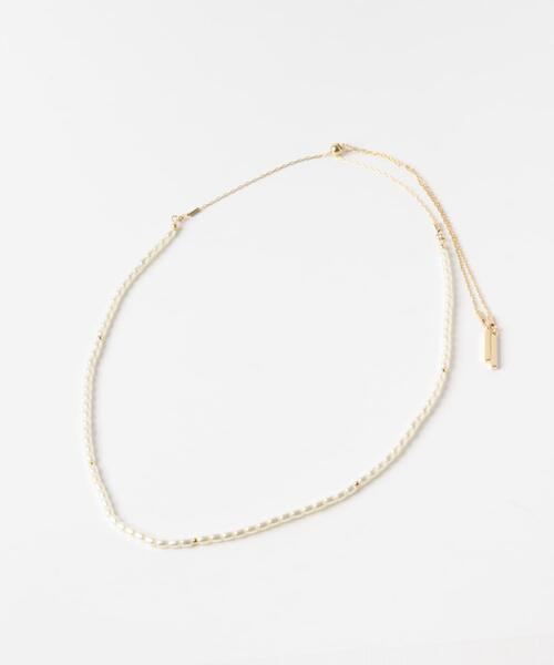 URBAN RESEARCH DOORS(アーバンリサーチドアーズ)の「パールスライドネックレス(ネックレス・レディース・ホワイト系その他・ONE)」の2枚目の写真