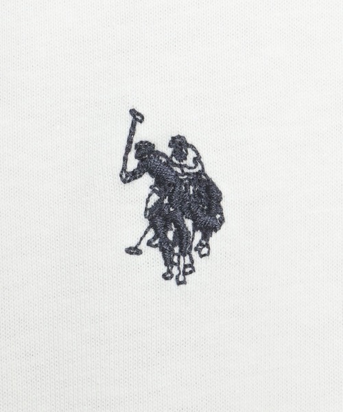 U.S. POLO ASSN.(ユーエスポロアッスン)の「U.S. POLO ASSN. (ユーエスポロアッスン) Tシャツ 半袖 ワンポイント クルーネック オーバーサイズ PLM61211(Tシャツ/カットソー・メンズ・ブラック/ホワイト/ネイビー・M/L/LL)」の10枚目の写真
