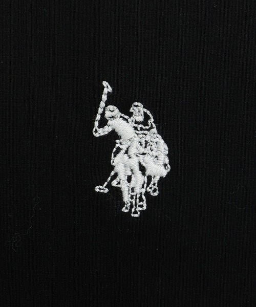 U.S. POLO ASSN.(ユーエスポロアッスン)の「U.S. POLO ASSN. (ユーエスポロアッスン) Tシャツ 半袖 ワンポイント クルーネック オーバーサイズ PLM61211(Tシャツ/カットソー・メンズ・ブラック/ホワイト/ネイビー・M/L/LL)」の11枚目の写真