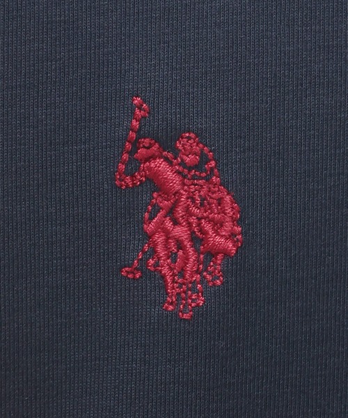 U.S. POLO ASSN.(ユーエスポロアッスン)の「U.S. POLO ASSN. (ユーエスポロアッスン) Tシャツ 半袖 ワンポイント クルーネック オーバーサイズ PLM61211(Tシャツ/カットソー・メンズ・ブラック/ホワイト/ネイビー・M/L/LL)」の12枚目の写真