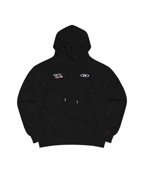 BORN TO WIN（ボーントゥウィン）の「SQUID GAME CHARACTER HOODIE [BLACK]（パーカー・メンズ・その他・1/2）」の2枚目の写真