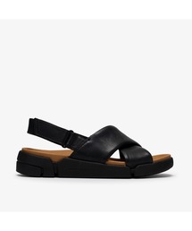 Clarks | Trigenic2 Raw. / トライジェニック2ロウ (ブラックレザー)(サンダル)