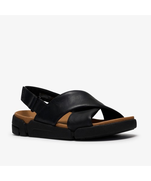 Clarks（クラークス）の「Trigenic2 Raw. / トライジェニック2ロウ (ブラックレザー)（サンダル・レディース・ブラック・UK5/UK5.5/UK4/UK3.5）」の4枚目の写真