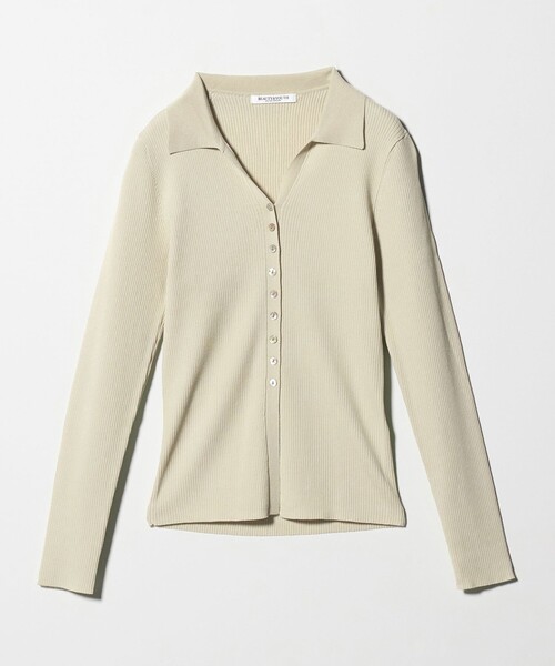 BEAUTY&YOUTH UNITED ARROWS（ビューティーアンドユースユナイテッドアローズ）の「スキッパー リブニットカーディガン ウォッシャブル（カーディガン/ボレロ・レディース・オフホワイト/ブラック/ライム・FREE）」の17枚目の写真