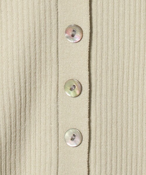 BEAUTY&YOUTH UNITED ARROWS（ビューティーアンドユースユナイテッドアローズ）の「スキッパー リブニットカーディガン ウォッシャブル（カーディガン/ボレロ・レディース・オフホワイト/ブラック/ライム・FREE）」の21枚目の写真