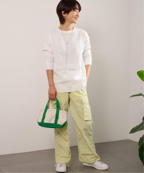 JOURNAL STANDARD relume（ジャーナルスタンダード　レリューム）の「《追加3》TCワッフルロングスリーブTシャツ（Tシャツ/カットソー・レディース・ブラック/ホワイト/ストーン/チョコ・FREE）」の15枚目の写真