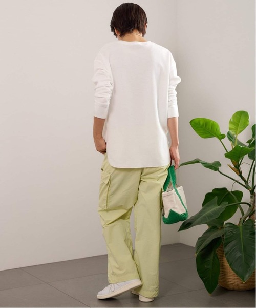 JOURNAL STANDARD relume（ジャーナルスタンダード　レリューム）の「《追加3》TCワッフルロングスリーブTシャツ（Tシャツ/カットソー・レディース・ブラック/ホワイト/ストーン/チョコ・FREE）」の18枚目の写真