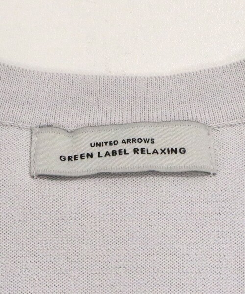 green label relaxing（グリーンレーベルリラクシング）の「HIYOKE クルーネック ニット カーディガン マシンウォッシャブル 接触冷感 UVカット 遮熱（カーディガン/ボレロ・レディース・ホワイト/ライトグレー/ダークブラウン/レッド/ネイビー・FREE）」の16枚目の写真