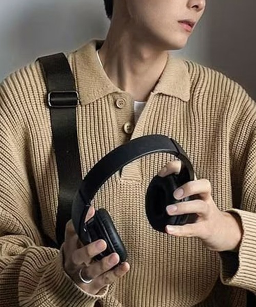 KELVIN(ケルヴァン)の「Loose Fit Polo Knit ルーズフィット ポロニット(ニット/セーター・メンズ・ベージュ/ホワイト/ブラック・MEDIUM/LARGE)」の12枚目の写真