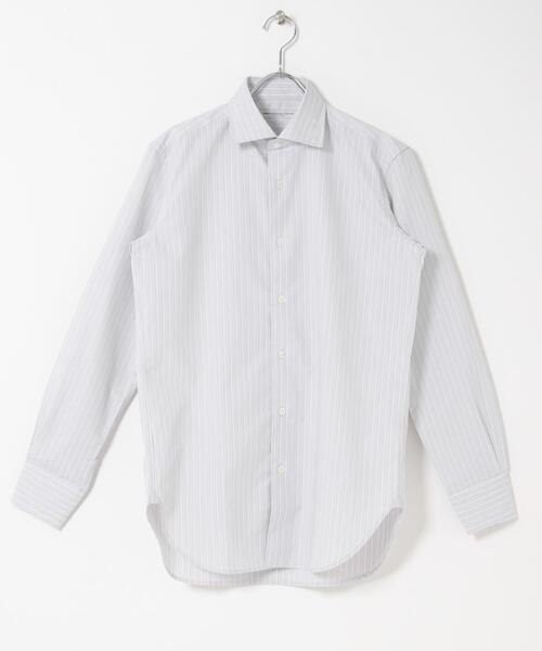 URBAN RESEARCH DOORS（アーバンリサーチドアーズ）の「LIFE STYLE TAILOR　セミワイドストライプシャツ（シャツ/ブラウス・メンズ・グレー系その他・37/39/43/41）」の2枚目の写真