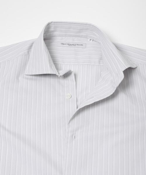 URBAN RESEARCH DOORS（アーバンリサーチドアーズ）の「LIFE STYLE TAILOR　セミワイドストライプシャツ（シャツ/ブラウス・メンズ・グレー系その他・37/39/43/41）」の3枚目の写真