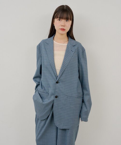 WHIMSIC（ウィムジック）の「【UNISEX/SETUP対応/2サイズ展開】2Bテーラードジャケット（テーラードジャケット・メンズ・ブルー/ネイビー/ベージュ・FREE）」の9枚目の写真