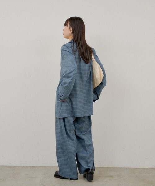 WHIMSIC（ウィムジック）の「【UNISEX/SETUP対応/2サイズ展開】2Bテーラードジャケット（テーラードジャケット・メンズ・ブルー/ネイビー/ベージュ・FREE）」の14枚目の写真