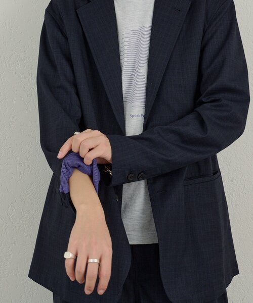 WHIMSIC（ウィムジック）の「【UNISEX/SETUP対応/2サイズ展開】2Bテーラードジャケット（テーラードジャケット・メンズ・ブルー/ネイビー/ベージュ・FREE）」の20枚目の写真