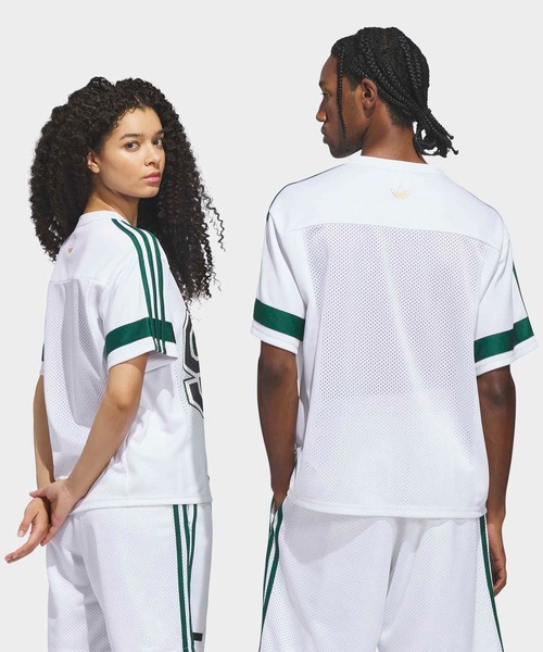 adidas(アディダス)の「スケートボーディング x タイショーン アメリカンフットボールジャージ / アディダスオリジナルス adidas Originals(Tシャツ/カットソー・メンズ・ホワイト・X-LARGE/SMALL/MEDIUM/LARGE/3XL/XX-LARGE/X-SMALL)」の2枚目の写真