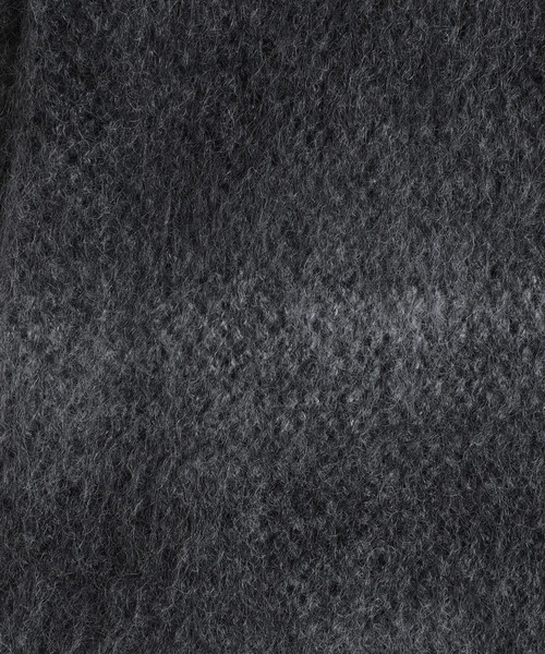 URU（ウル）の「crepuscule / クレプスキュール：Mohair Mesh P/O：2503-012[COR]（ニット/セーター・メンズ・ブラック・1）」の3枚目の写真