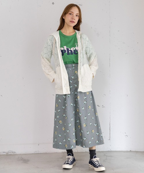 POU DOU DOU（プードゥドゥ）の「ストレッチレースパーカー（パーカー・レディース・アイボリー/ブラック・3）」の14枚目の写真