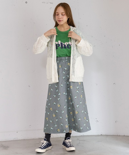 POU DOU DOU（プードゥドゥ）の「ストレッチレースパーカー（パーカー・レディース・アイボリー/ブラック・3）」の15枚目の写真