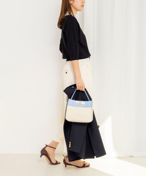 NOLLEY’S(ノーリーズ)の「《手洗い可能》襟レース取り外し6分袖プルオーバー(ニット/セーター・レディース・ネイビー/ライトグレー/ベビーピンク/ブラック・38)」の16枚目の写真