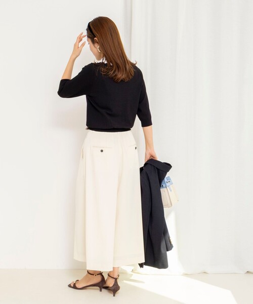 NOLLEY’S(ノーリーズ)の「《手洗い可能》襟レース取り外し6分袖プルオーバー(ニット/セーター・レディース・ネイビー/ライトグレー/ベビーピンク/ブラック・38)」の17枚目の写真