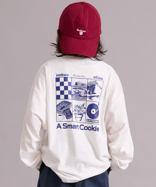 PAIRMANON STREET（ペアマノンストリート）の「【綿100%】ロゴ グラフィック プリント 長袖 Tシャツ【PAIRMANON STREET】（Tシャツ/カットソー・キッズ・ブラック/パープル/オフホワイト/ブラック系その他/ブルー/ホワイト系その他/レッド/グリーン・100/110/120/130/140/150/160/90）」の3枚目の写真