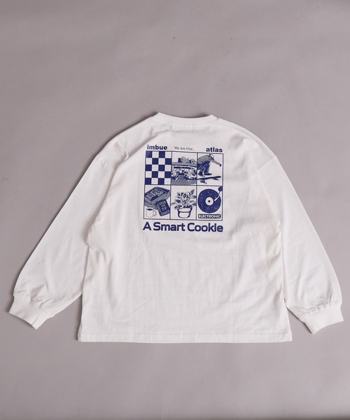 PAIRMANON STREET（ペアマノンストリート）の「【綿100%】ロゴ グラフィック プリント 長袖 Tシャツ【PAIRMANON STREET】（Tシャツ/カットソー・キッズ・ブラック/パープル/オフホワイト/ブラック系その他/ブルー/ホワイト系その他/レッド/グリーン・100/110/120/130/140/150/160/90）」の15枚目の写真