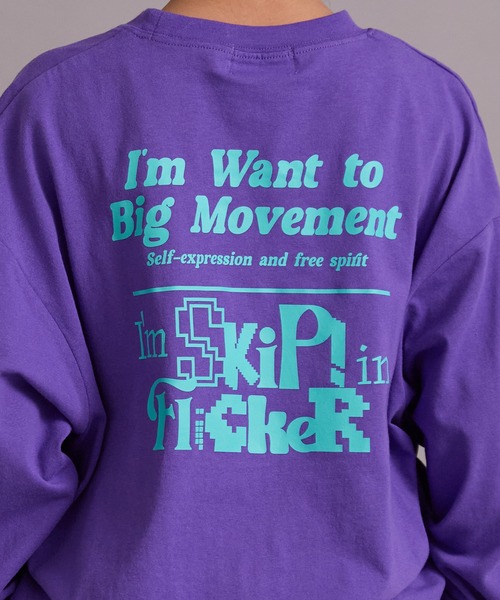 PAIRMANON STREET（ペアマノンストリート）の「【綿100%】ロゴ グラフィック プリント 長袖 Tシャツ【PAIRMANON STREET】（Tシャツ/カットソー・キッズ・ブラック/パープル/オフホワイト/ブラック系その他/ブルー/ホワイト系その他/レッド/グリーン・100/110/120/130/140/150/160/90）」の12枚目の写真