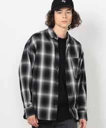 Purple&Yellow | オンブレーチェックシャツ(シャツ/ブラウス)