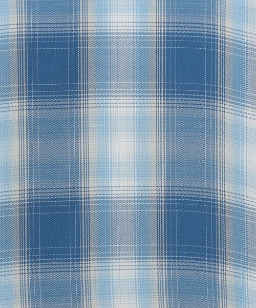 Purple&Yellow（パープルアンドイエロー）の「オンブレーチェックシャツ（シャツ/ブラウス・メンズ・ブラック/サックスブルー・SMALL/MEDIUM/LARGE）」の20枚目の写真