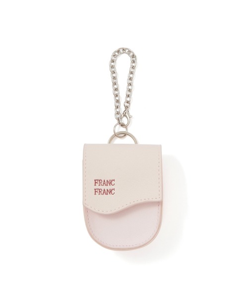 Francfranc(フランフラン)の「バッグチャームエコバッグ バイカラーウェーブ ピンク(トートバッグ・レディース・ピンク・FREE)」の5枚目の写真