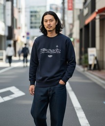 BANKS（バンクス）の「CREW / BANKS JOURNAL(バンクスジャーナル)スタンダードシルエットプリント長袖クルーネックスウェットトレーナ（スウェット）」