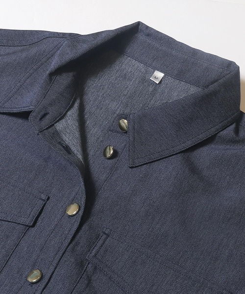 coca(coca)(コカ)の「デニムライクシャツ(シャツ/ブラウス・レディース・ブルー・L/M)」の11枚目の写真