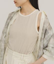 KBF | バイカラーパイルタンク(タンクトップ)