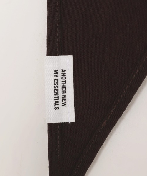 ANME（アンメ）の「接触冷感/UVカット(UPF50＋)/撥水加工ナイロンロゴキャップ【スカーフ付き/2点セット】（キャップ・レディース・ネイビー/ブラック/ブラウン・FREE）」の16枚目の写真