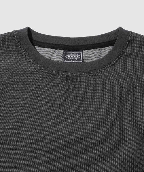 NAVY(ネイビー)の「【NAVY / ネイビー】UV 冷感 ブリーズデニム オーバーサイズTシャツ(Tシャツ/カットソー・メンズ・ホワイト/グレー/ブルー/サックスブルー・S/M/L/XL)」の6枚目の写真