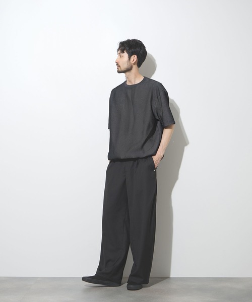 NAVY(ネイビー)の「【NAVY / ネイビー】UV 冷感 ブリーズデニム オーバーサイズTシャツ(Tシャツ/カットソー・メンズ・ホワイト/グレー/ブルー/サックスブルー・S/M/L/XL)」の19枚目の写真
