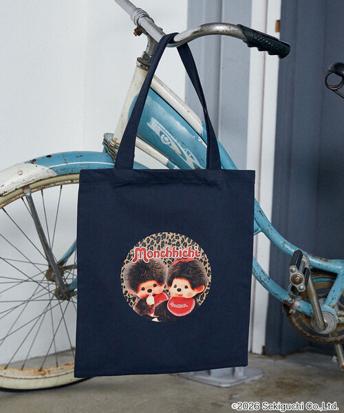PUBLUX(パブリュクス)の「PUBLUX/パブリュクス モンチッチ トートバッグ 限定展開(トートバッグ・レディース・レオパード/グリーン/ネイビー/その他16・ONE SIZE)」の3枚目の写真