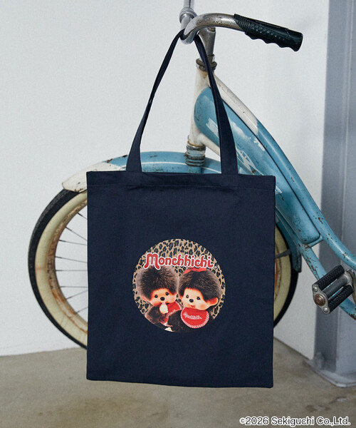 PUBLUX(パブリュクス)の「PUBLUX/パブリュクス モンチッチ トートバッグ 限定展開(トートバッグ・レディース・レオパード/グリーン/ネイビー/その他16・ONE SIZE)」の6枚目の写真