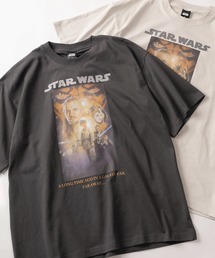 【71】【STAR WARS/スターウォーズ】ユーズドライク クルーネックTシャツ/バックプリント/ユニセックス/レディース/メンズ
