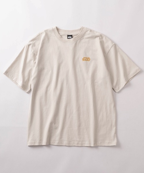 STAR WARS（スターウォーズ）の「【71】【STAR WARS/スターウォーズ】ユーズドライク クルーネックTシャツ/バックプリント/ユニセックス/レディース/メンズ（Tシャツ/カットソー・メンズ・アイボリー系3/アイボリー系2/アイボリー系1/グレー系1/グレー系3/グレー系2/アイボリー系/グレー系・M/XL/L）」の9枚目の写真