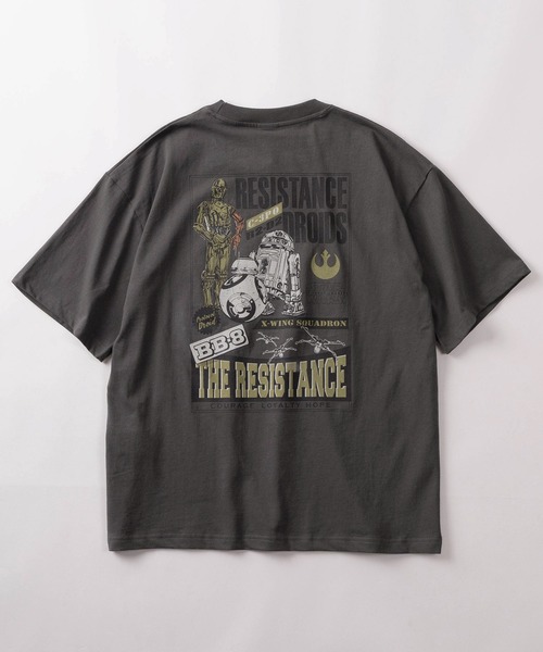 STAR WARS（スターウォーズ）の「【71】【STAR WARS/スターウォーズ】ユーズドライク クルーネックTシャツ/バックプリント/ユニセックス/レディース/メンズ（Tシャツ/カットソー・メンズ・アイボリー系3/アイボリー系2/アイボリー系1/グレー系1/グレー系3/グレー系2/アイボリー系/グレー系・M/XL/L）」の12枚目の写真