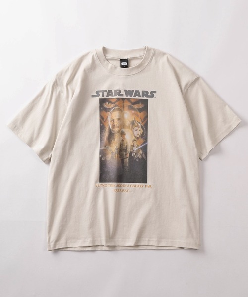 STAR WARS（スターウォーズ）の「【71】【STAR WARS/スターウォーズ】ユーズドライク クルーネックTシャツ/バックプリント/ユニセックス/レディース/メンズ（Tシャツ/カットソー・メンズ・アイボリー系3/アイボリー系2/アイボリー系1/グレー系1/グレー系3/グレー系2/アイボリー系/グレー系・M/XL/L）」の13枚目の写真