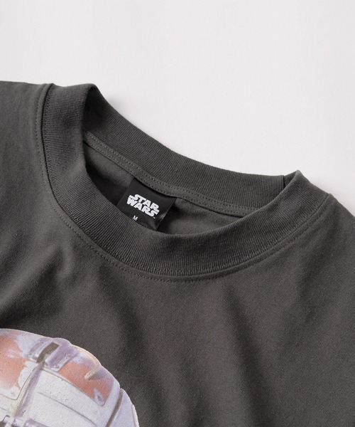 STAR WARS（スターウォーズ）の「【71】【STAR WARS/スターウォーズ】ユーズドライク クルーネックTシャツ/バックプリント/ユニセックス/レディース/メンズ（Tシャツ/カットソー・メンズ・アイボリー系3/アイボリー系2/アイボリー系1/グレー系1/グレー系3/グレー系2/アイボリー系/グレー系・M/XL/L）」の17枚目の写真