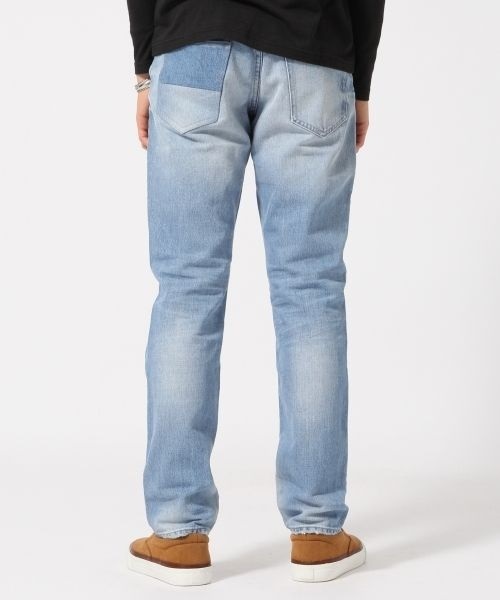 RAGEBLUE（レイジブルー）の「＜コーンミルズ社製デニム使用＞パッチワークデニム/711930（デニムパンツ・メンズ・ホワイト/ブルー・L/M）」の17枚目の写真