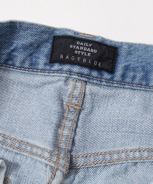 RAGEBLUE（レイジブルー）の「＜コーンミルズ社製デニム使用＞パッチワークデニム/711930（デニムパンツ・メンズ・ホワイト/ブルー・L/M）」の5枚目の写真